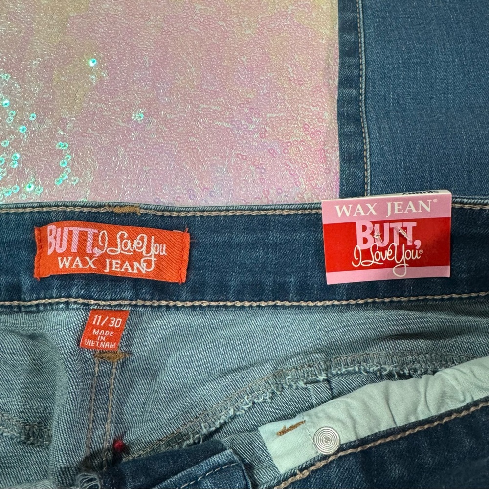 medium blue high-rise butt-lifting skinny jeans - Picture 3 of 7